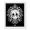 Sugar Skull 16" x 20" White Framed Print Under Plexiglass